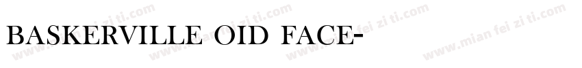 baskerville oid face字体转换
